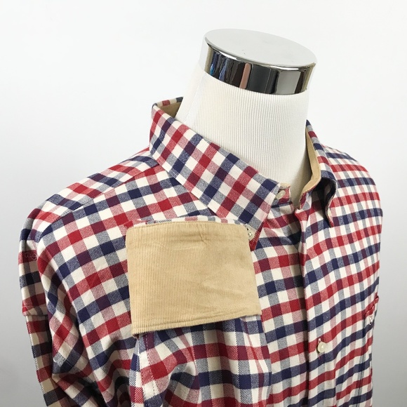 Barbour Other - Barbour 2XL Regular Fit Flannel w/ Corduroy Trim